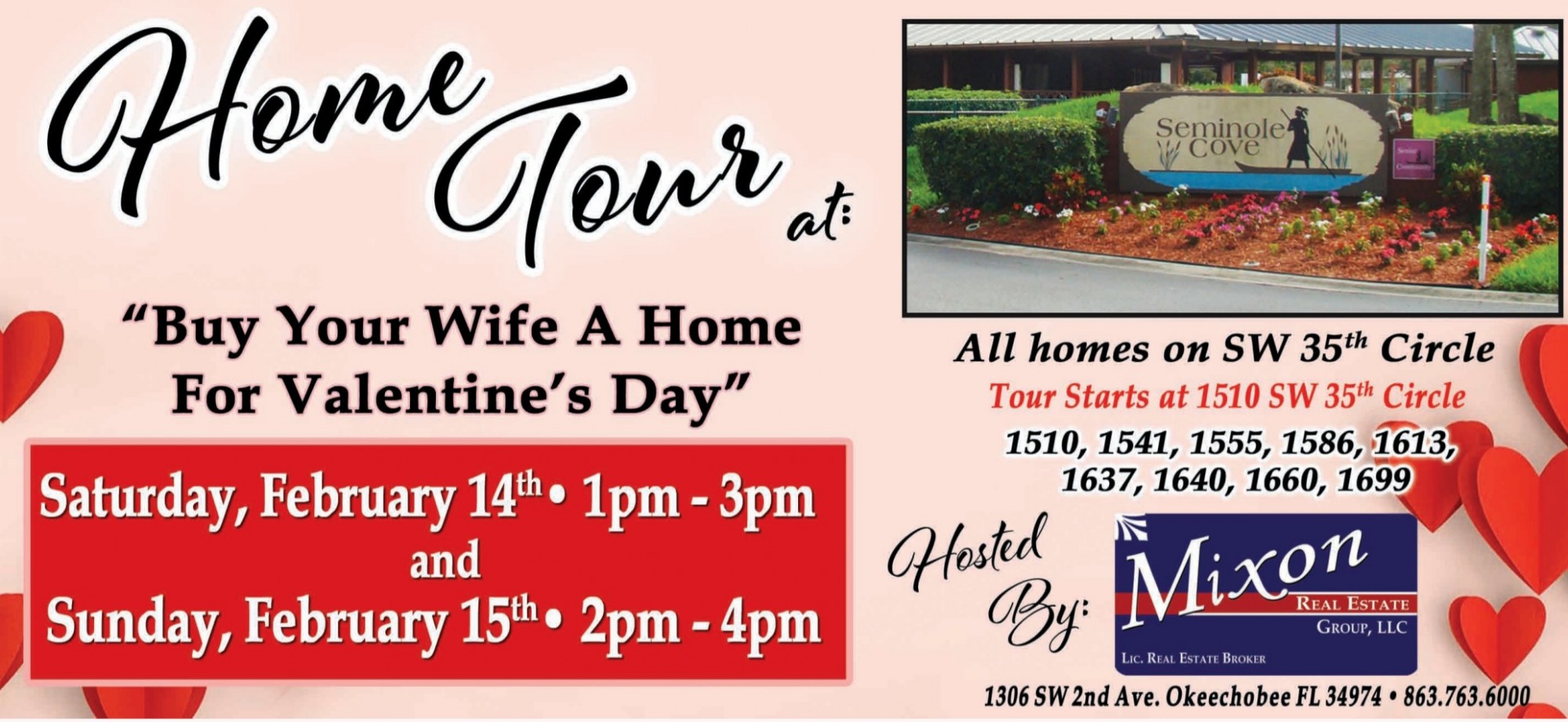 Seminole Cove Tour of Homes 2.2026